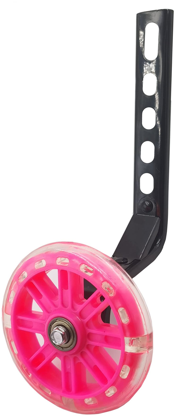 YJIA a Pair of Children's Bicycle Riding Flash Silent Training Wheels  Suitable for 12 14 16 18 20 inch Single Speed Bicycles (Pink) - Image 5